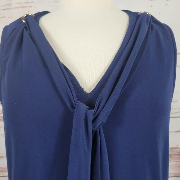 Julie Brown NYC Sleeveless Dress Navy Size Medium - Picture 5 of 7